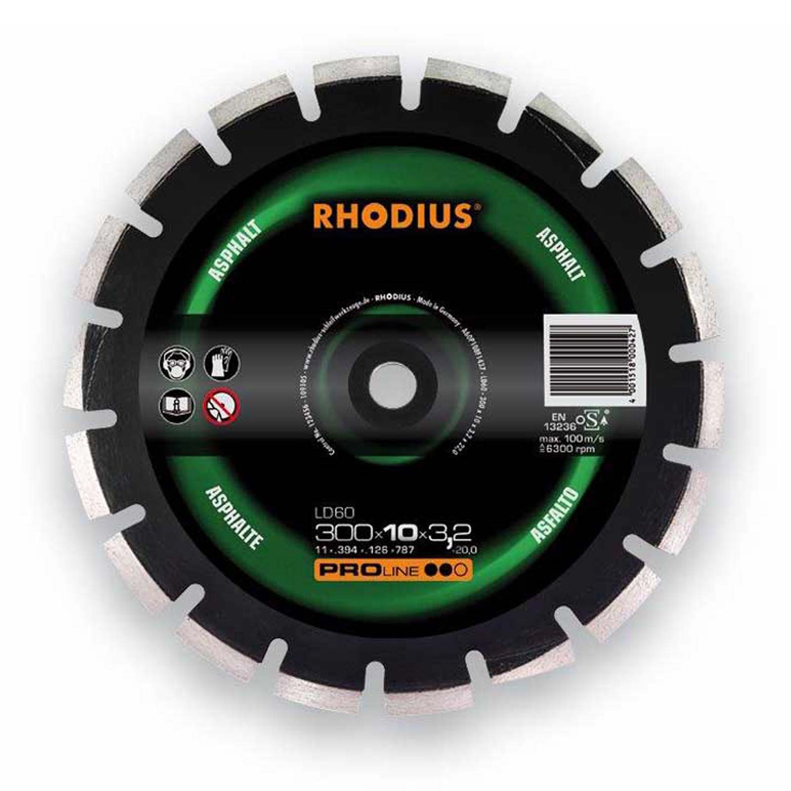 RHODIUS - Kapskiva LD60 Asfalt