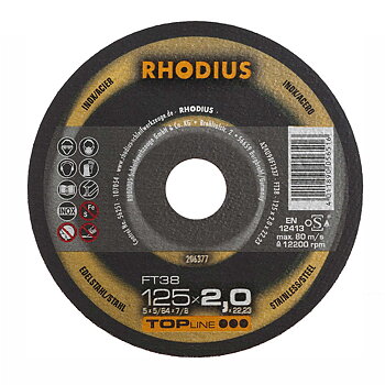 RHODIUS - Kapskiva FT38 - 230 x 2,5 - 25st/förp.