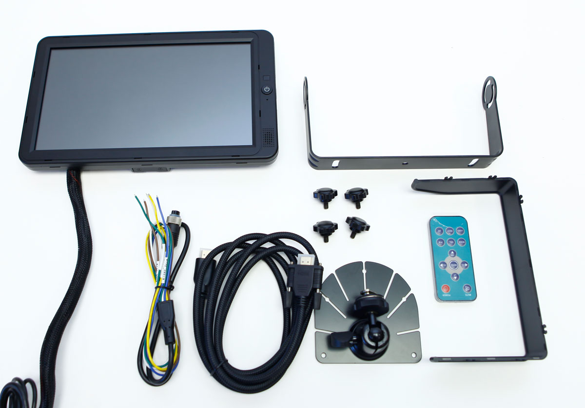 Supravision Raptor HD291DC - 10,1 Tum 4-kanals Backkamera Monitor med Touch, Multiview - 3