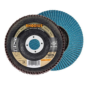 RHODIUS - Lamellslipskiva Alpha LSZ F2 - 125-P80 - 10st/förp.