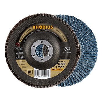 RHODIUS - Lamellslipskiva LSZ F1 180 x 22,23 K80 - 10st/förp.