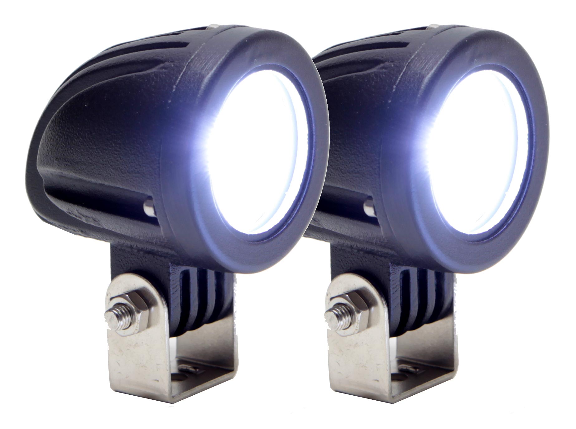 Runt Mini Arbetsljus - Thoor 10W / 12-24V - Superkompakt Rund arbetslampa - 5