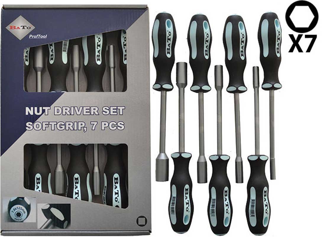 Hylsskruvmejselsats 5-13 mm 7 delar