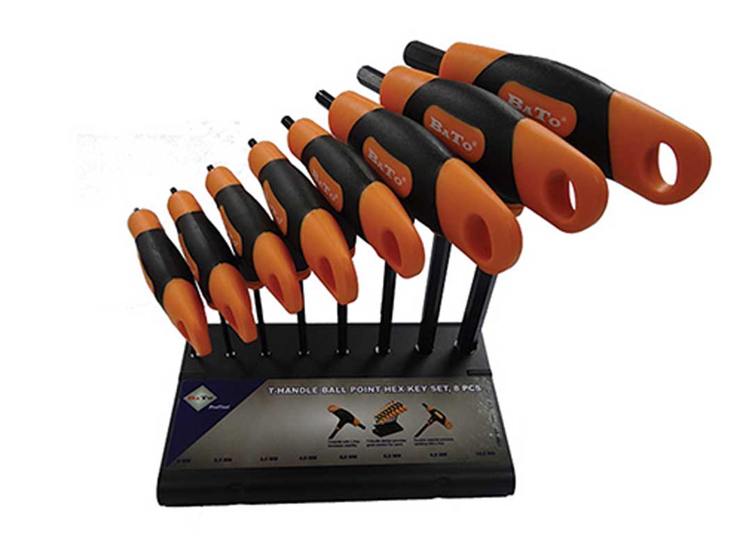 BATO T-Handtag insexnyckelsats 2,0-10,0mm