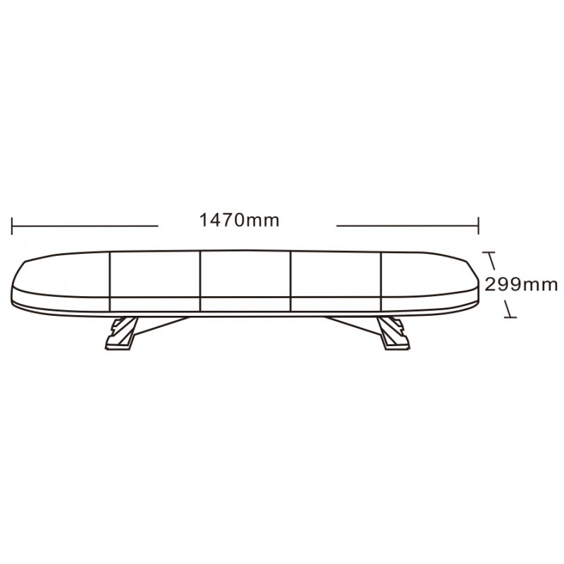 150 cm Blixtljusramp med Låg profil - 2