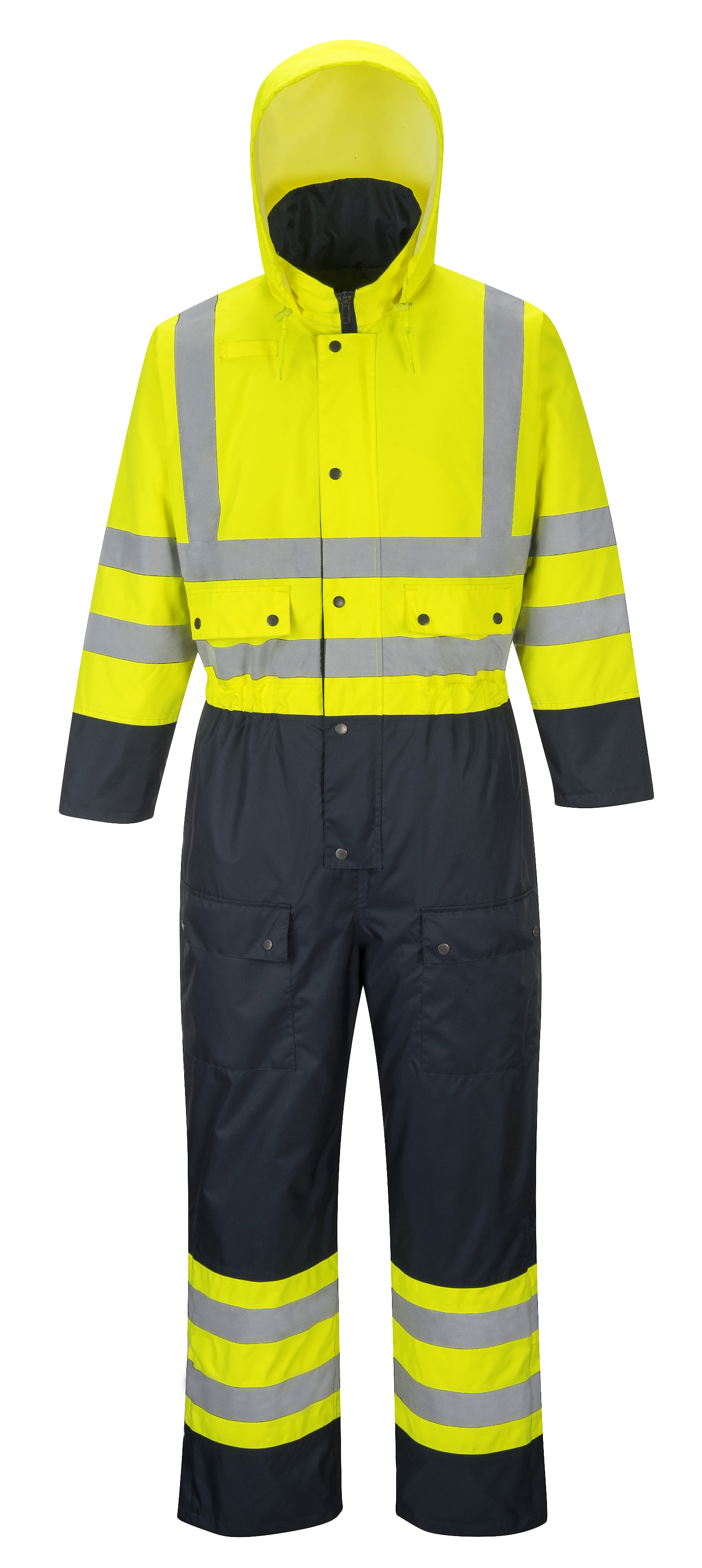 Hi-Vis Kontrast Overall - Fodrad Storlek S-XXXXXXL