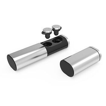 Handsfree Bluetooth Öronproppar Silver - MeGoo