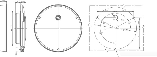 LED Bakljus - Position, Broms, Blinkers - W131 - 5