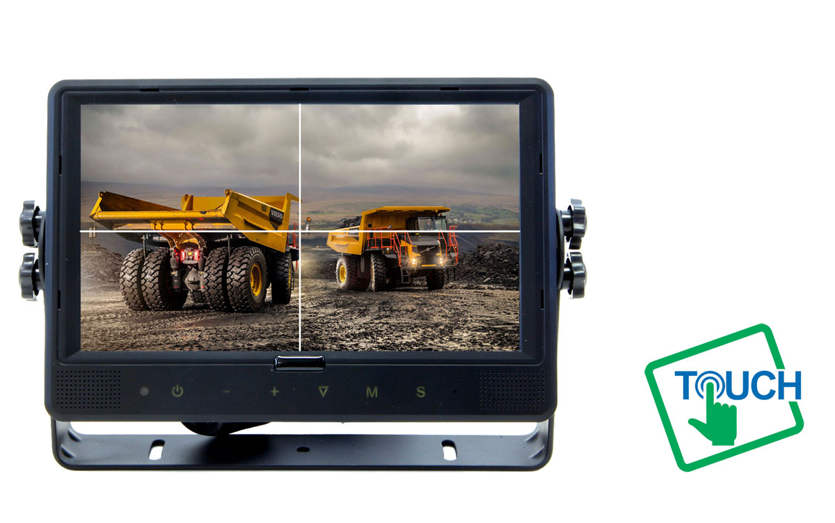 Supravision Monitor M94CZT - 9 Tum - 4 CH backkamera monitor med Touch och MultiView
