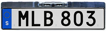 Supravision C642 - Backkamera i EU Nummerskylt i Full HD 1080p för pickup, skåpbil husbil 150º Super vidvinkel Mörkersyn SONY Sensor Mikrofon