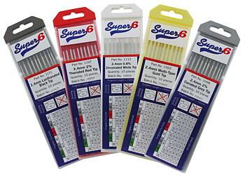 SUPER 6 - Tigelektrod Grön - 1,6 x 150mm - AC/DC 150 x 150mm - 10/Förp.