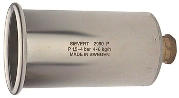 SIEVERT - Kraftbrännare, Rostfritt Stål, Ø 60mm, 5300 G/H 2 Bar, 8250 G/H 4 Bar