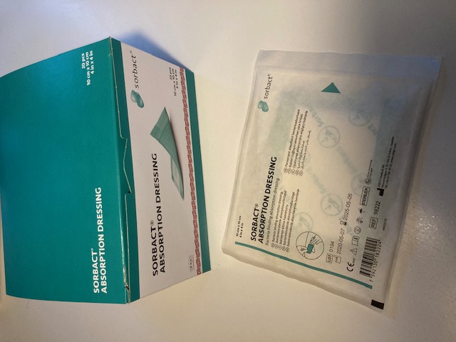 Sorbact Absortion kompress 10 x 10 cm  - 2