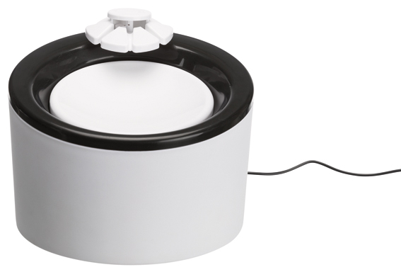 Vattenfontän Triple Flow, 2 l, svart/vit - 2