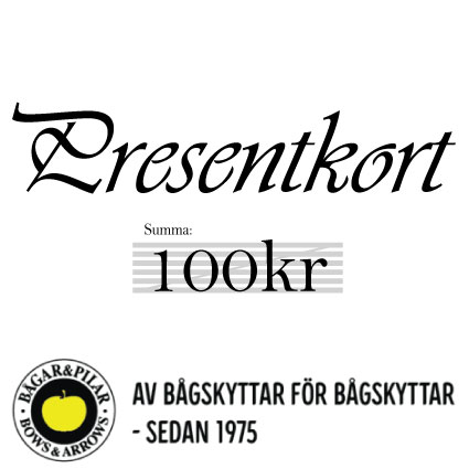 Presentkort 100 kr