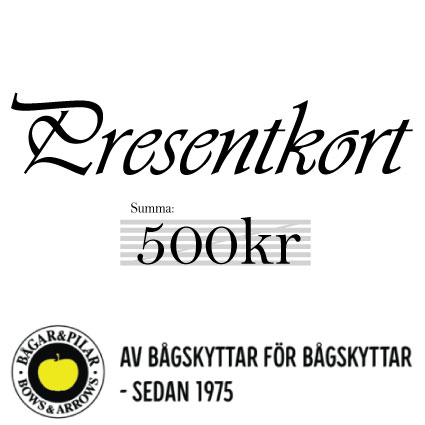 Presentkort 500 kr