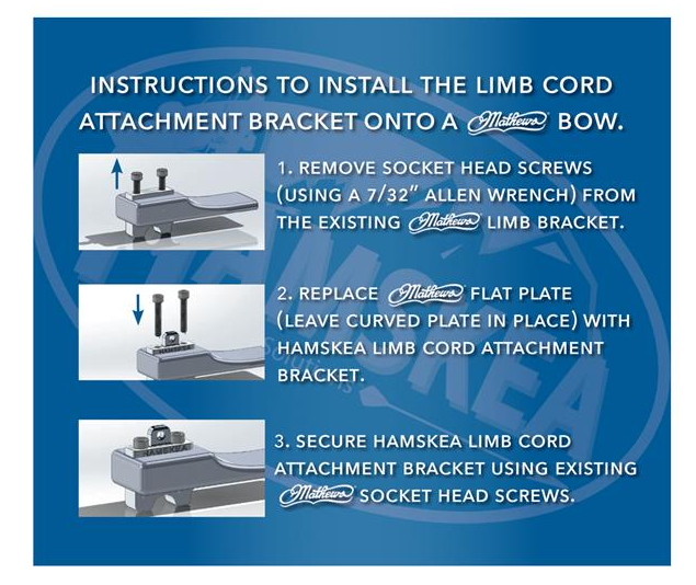 Hamskea Limb Cord Attachment Bracket - 2