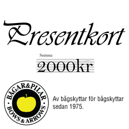 Presentkort 2000 kr