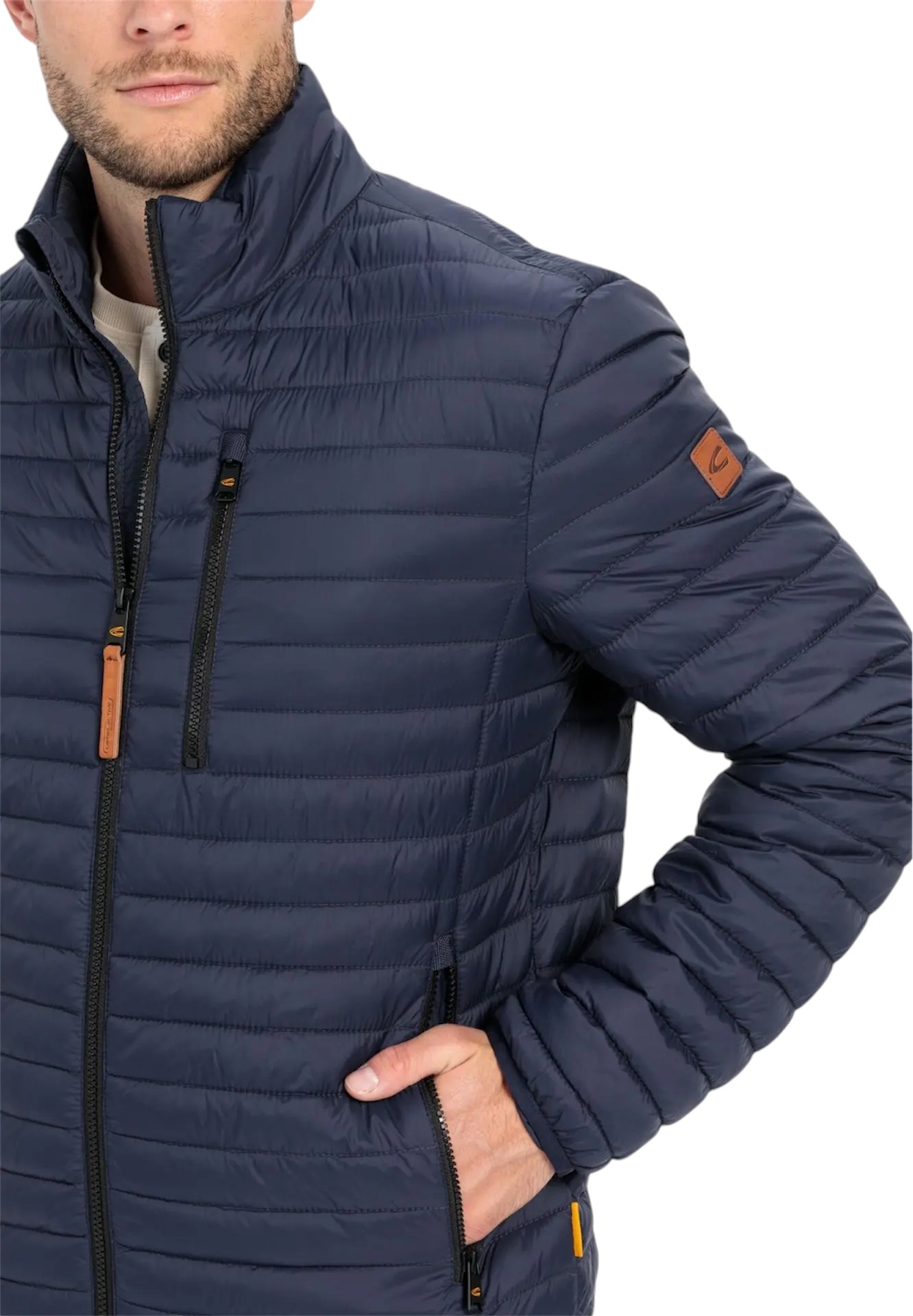 Quiltad jacka mörkblå  från camel active,  - 5