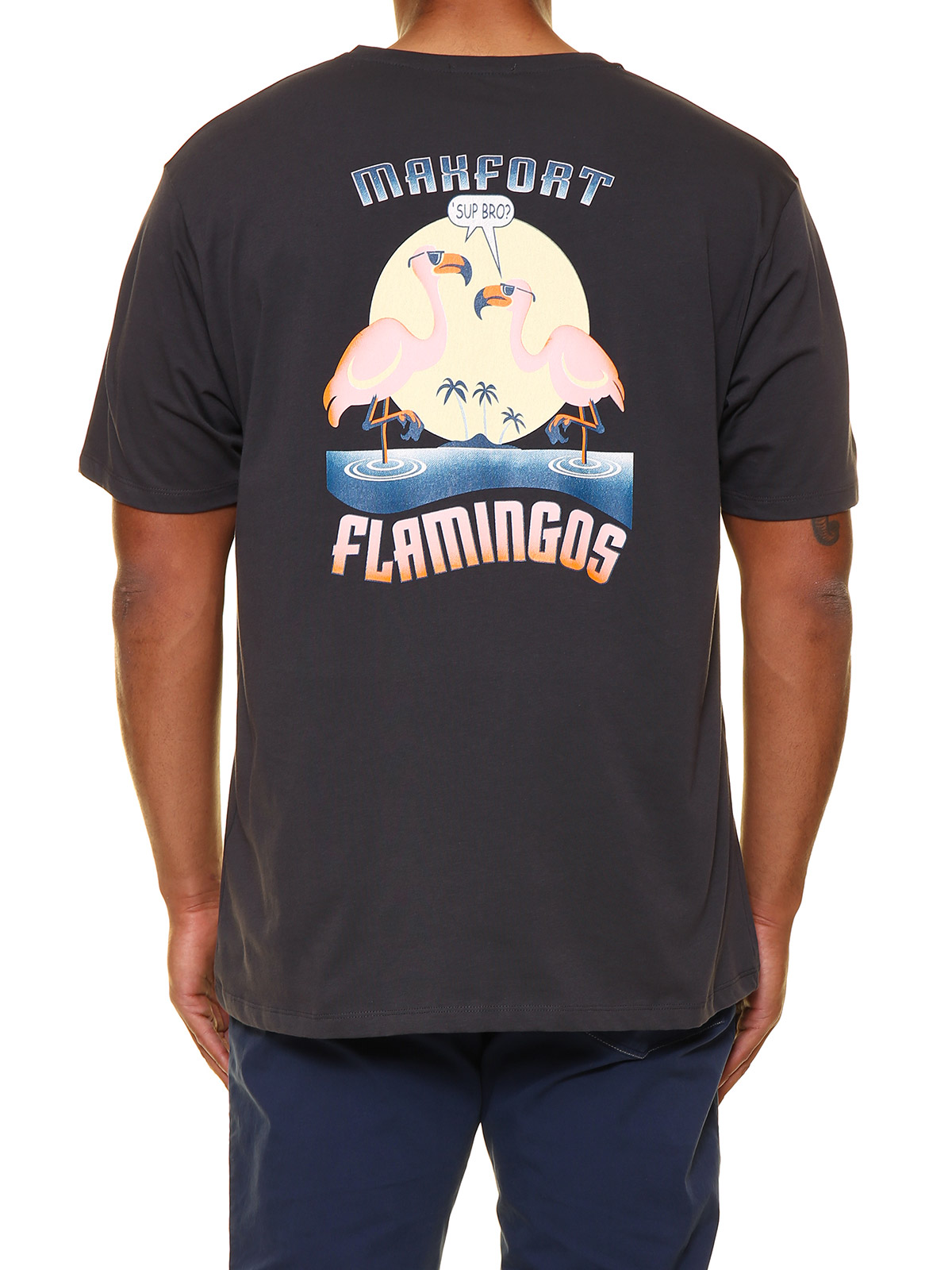 T-shirt flamingo, Navy, från maxfort - 3