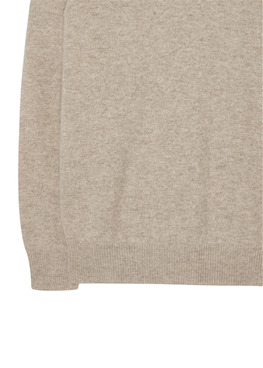 Tröja rund-hals beige från Alan Paine - 3