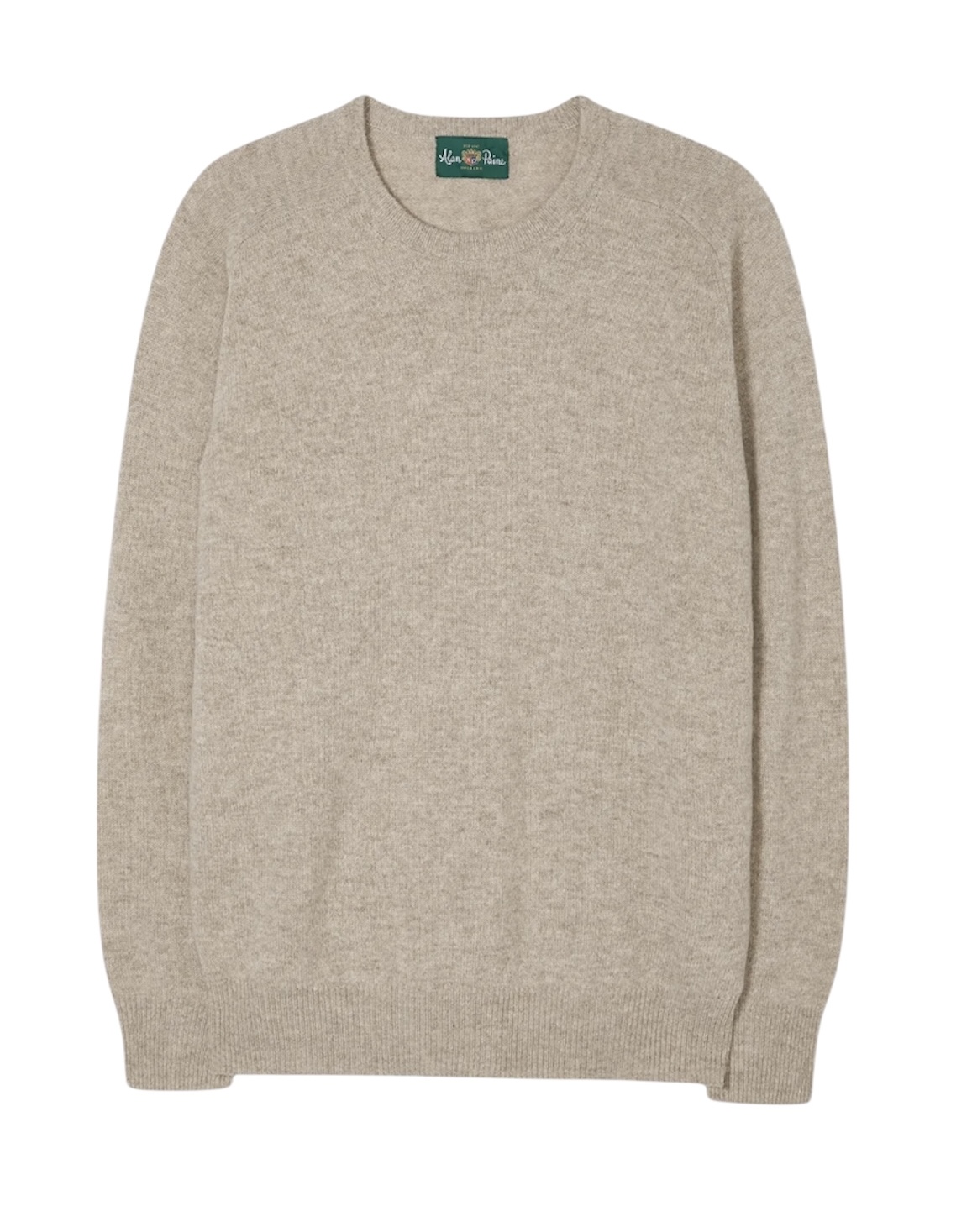 Tröja rund-hals beige från Alan Paine