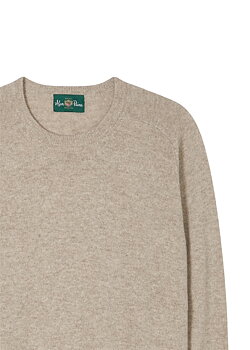 Tröja rund-hals beige från Alan Paine