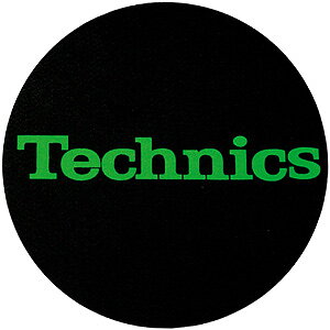 Slipmats Technics Logo green Twin pack
