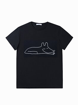 t-shirt | sleeping dog by pdr | black (Large)
