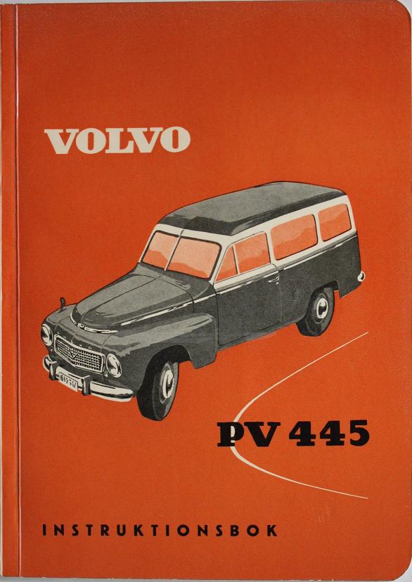 1959 Volvo Duett PV 445 M Instruktionsbok