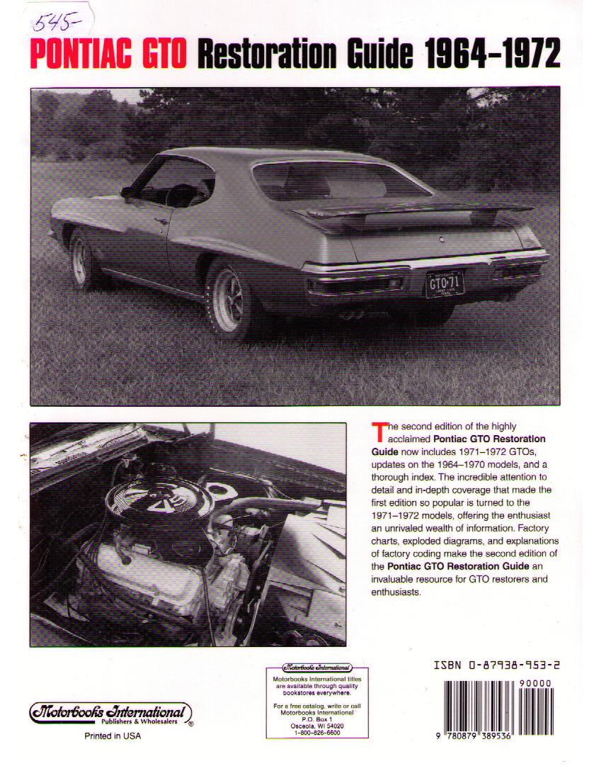 Pontiac GTO Restoration Guide 1964 - 1972 - 2