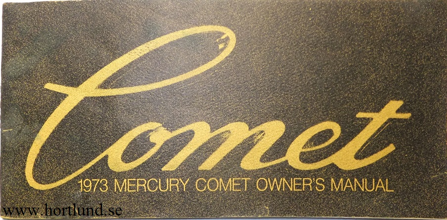 1973 Mercury Comet Owners Manual