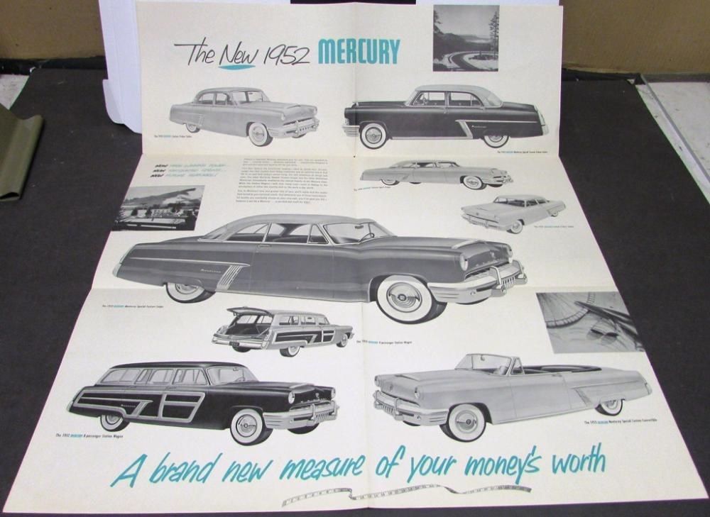1952 Mercury broschyr Meet the new... - 2