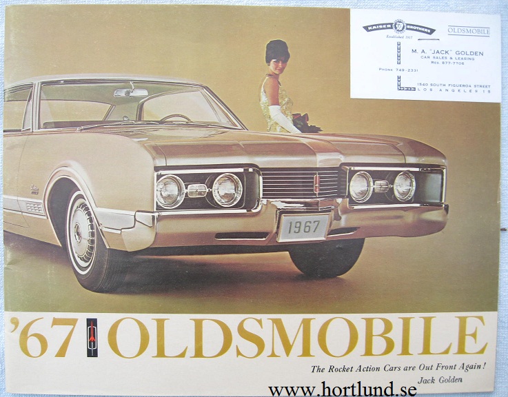 1967 Oldsmobile broschyr alla modeller