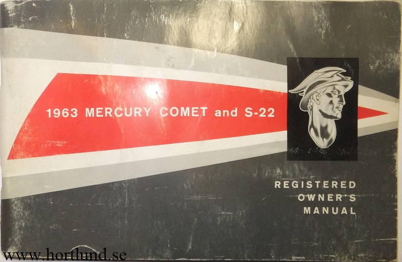 1963 Mercury Comet S-22 Owners Manual