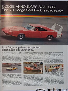 1970 Dodge Scat Pack Broschyr