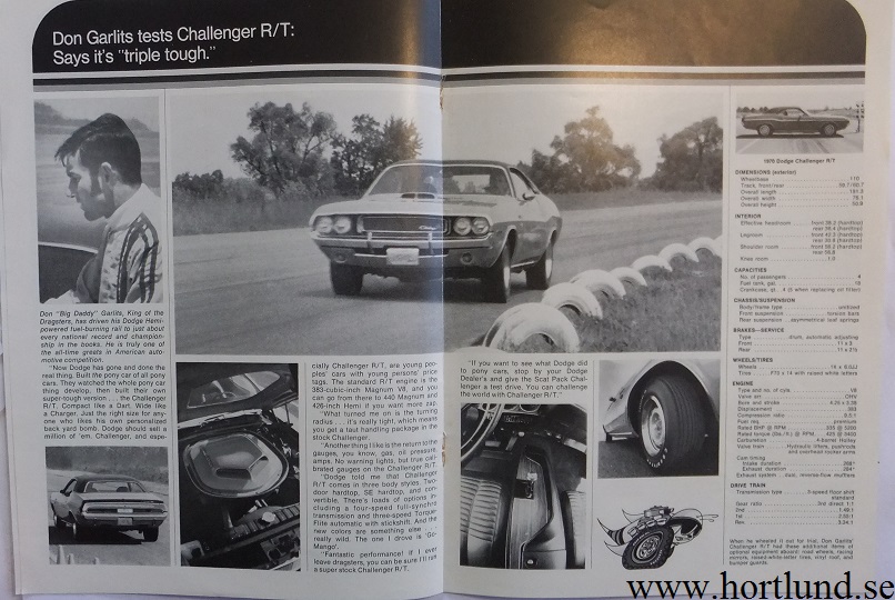 1970 Dodge Scat Pack Broschyr - 2
