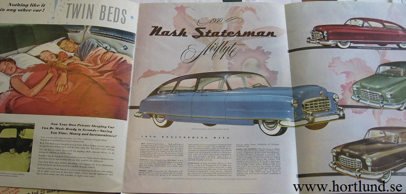 1950 Nash Statesman broschyr  utg.4-50 - 2