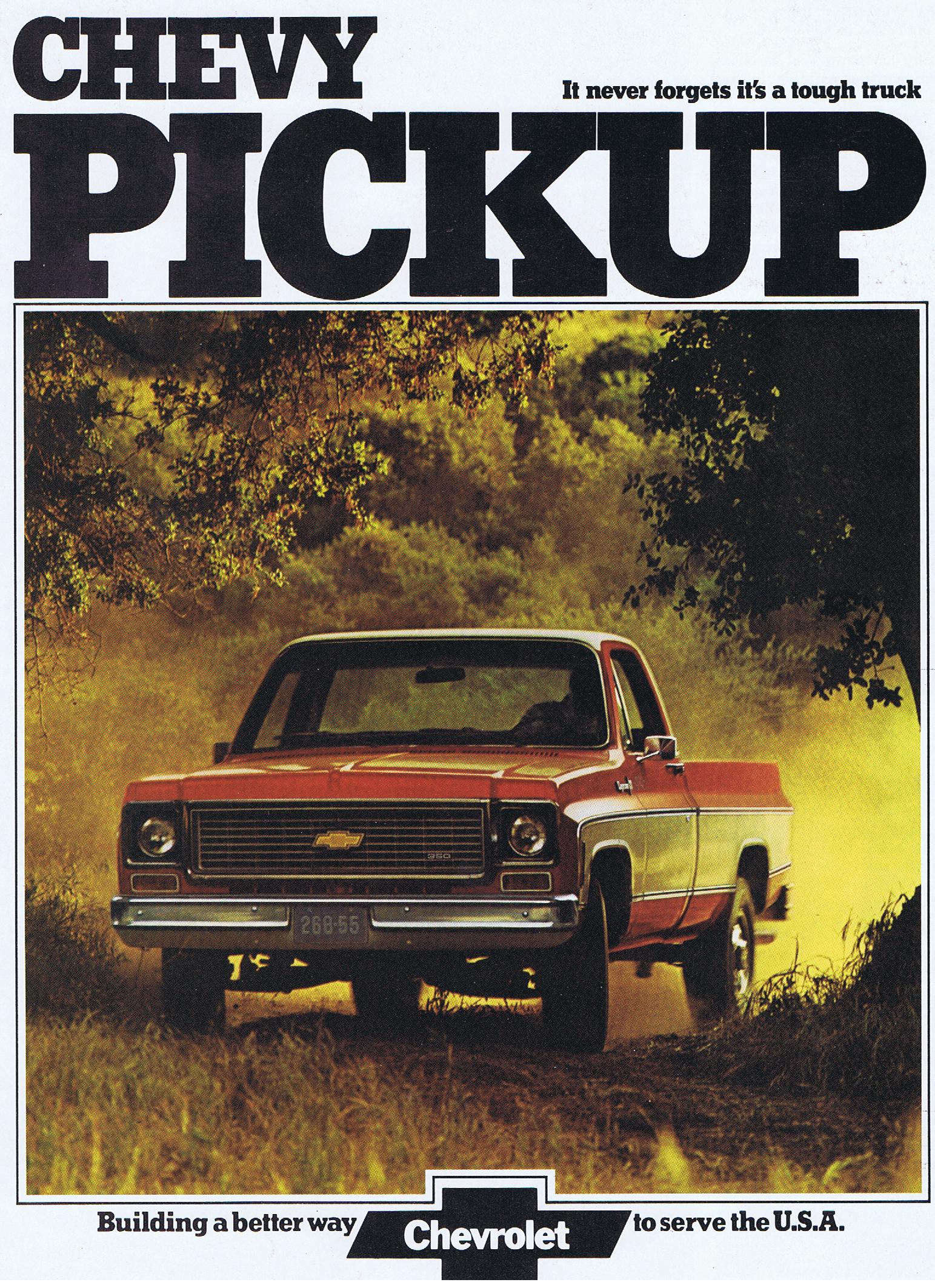 1974 Chevrolet Pickup Broschyr