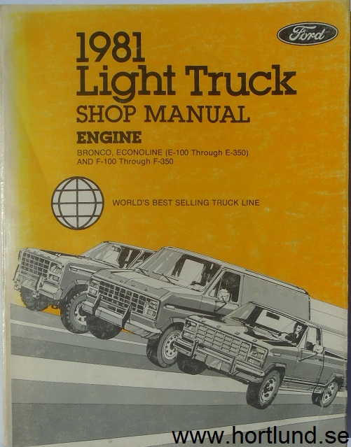 1981 Ford Light Truck Shop Manual Vol A2