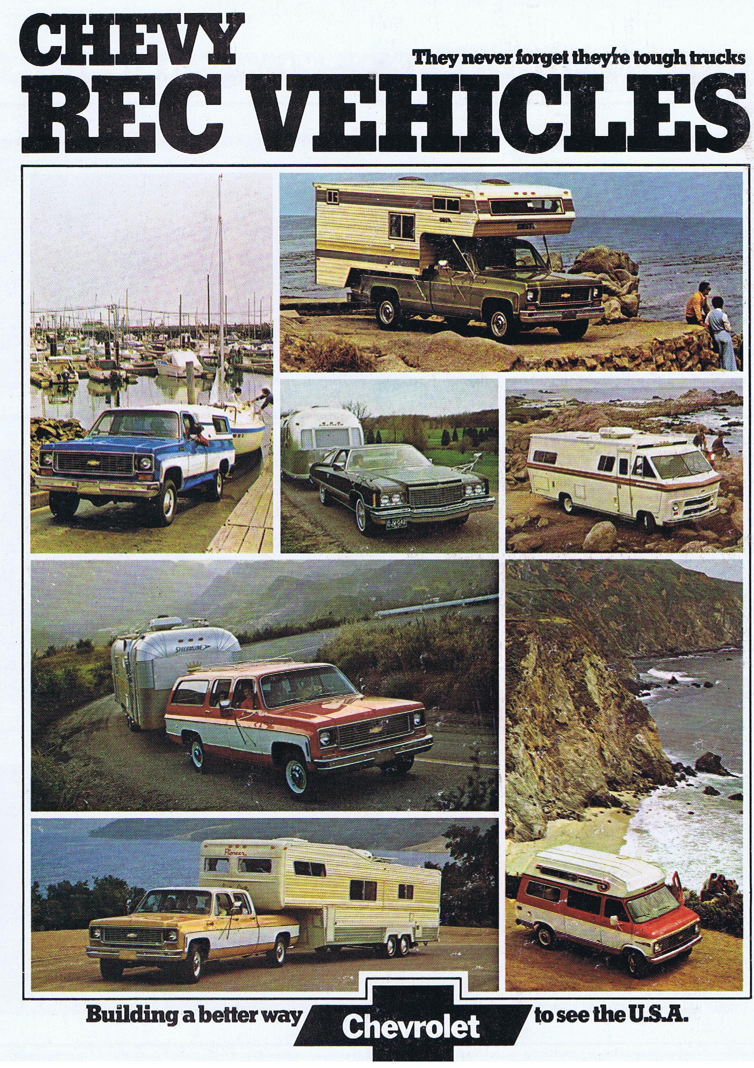 1974 Chevrolet Rec Vehicles Broschyr
