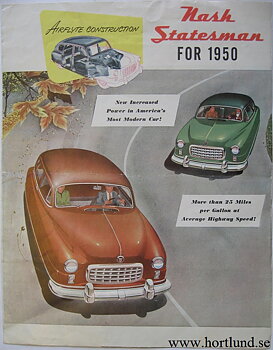 1950 Nash Statesman broschyr  utg.6-50