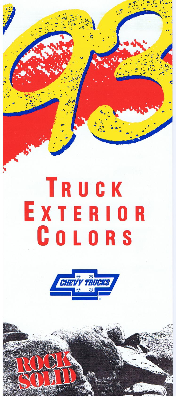 1993 Chevrolet Truck Colors