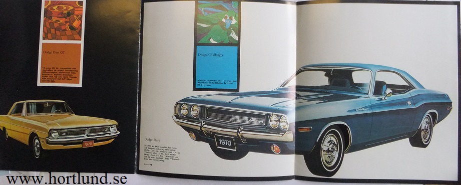 1970 Dodge Plymouth Broschyr svensk