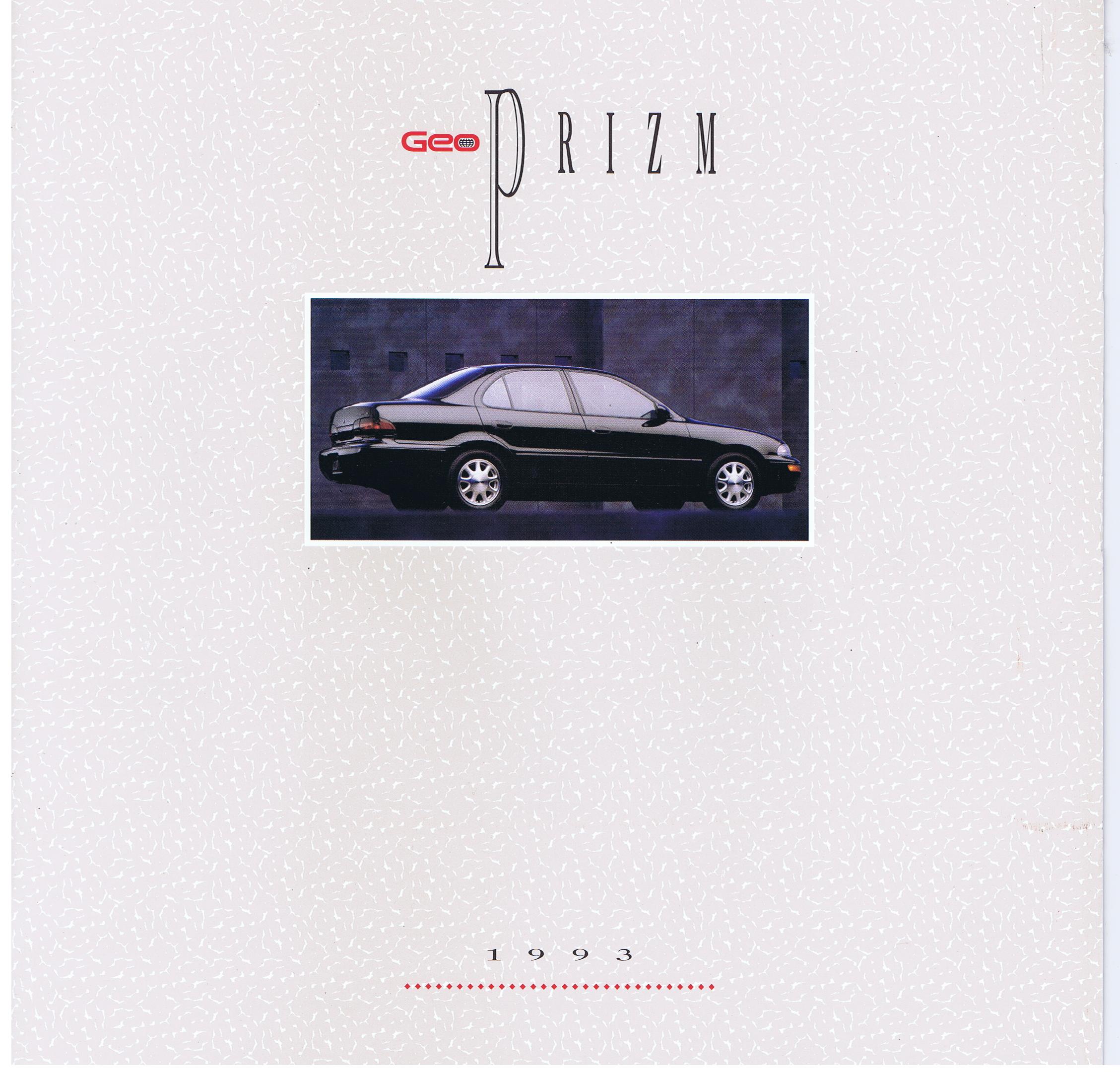 1993 Chevrolet GEO Prizm Broschyr