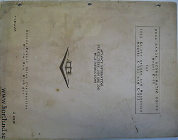 1952 Kaiser Dual-Range Hydra-Matic Advance Information