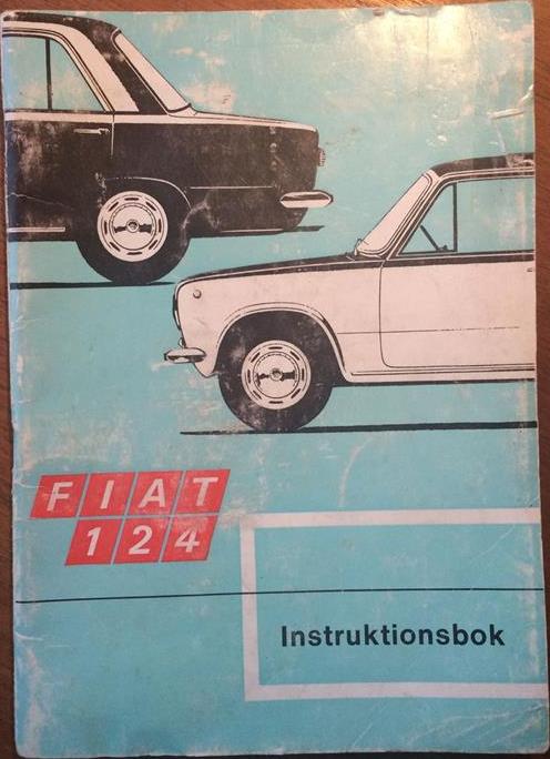 1971 Fiat 124 instruktionsbok svensk