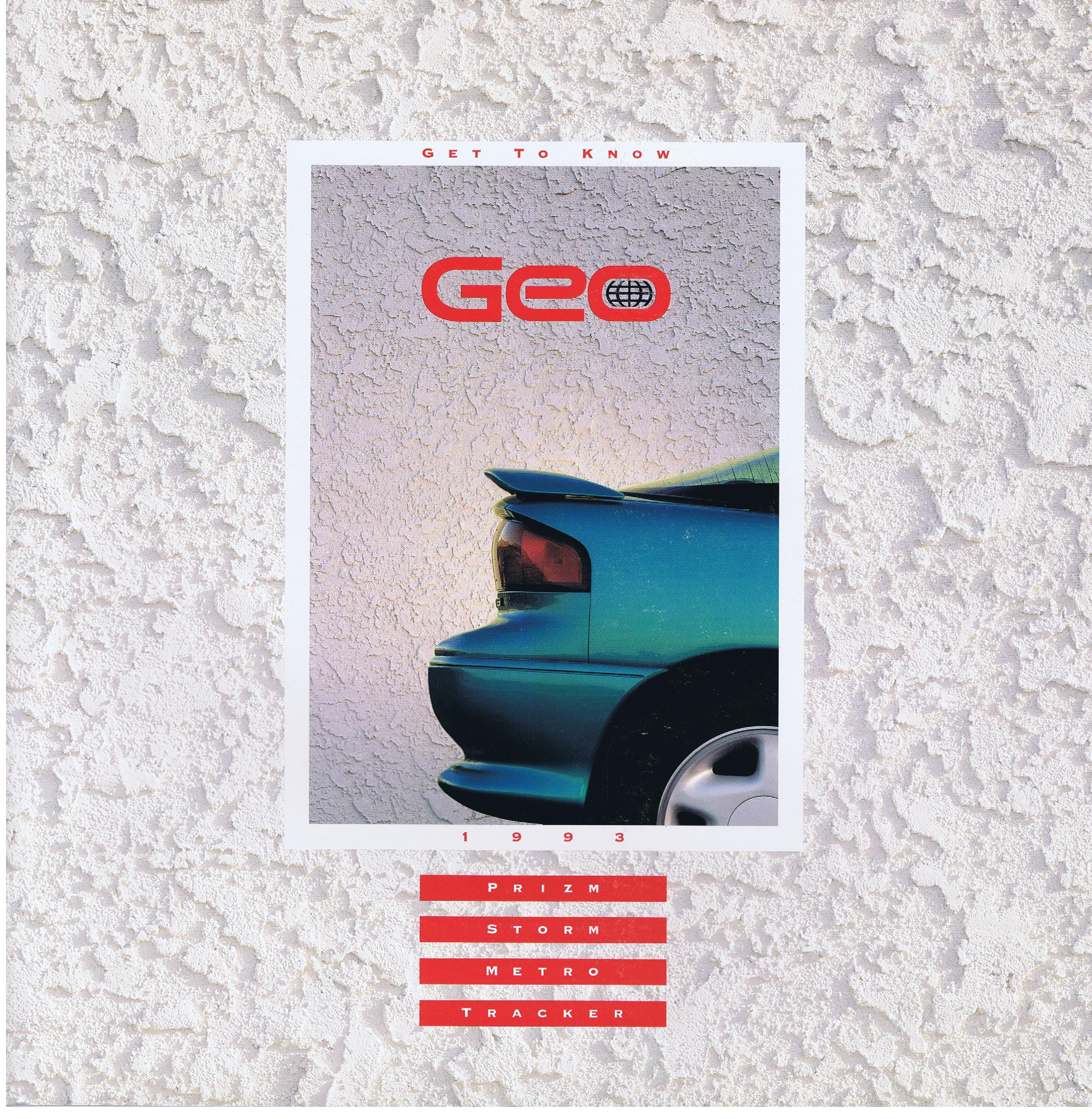 1993 Chevrolet GEO Broschyr