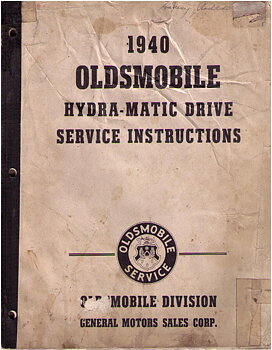 1940 Oldsmobile Hydra-Matic Drive Instructions