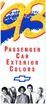 1993 Chevrolet Passanger Car Colors